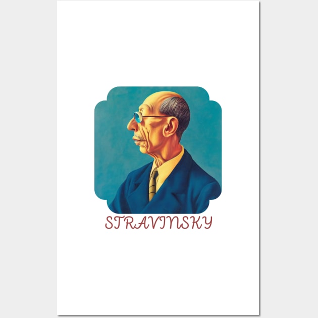 IGOR STRAVINSKY Wall Art by Cryptilian